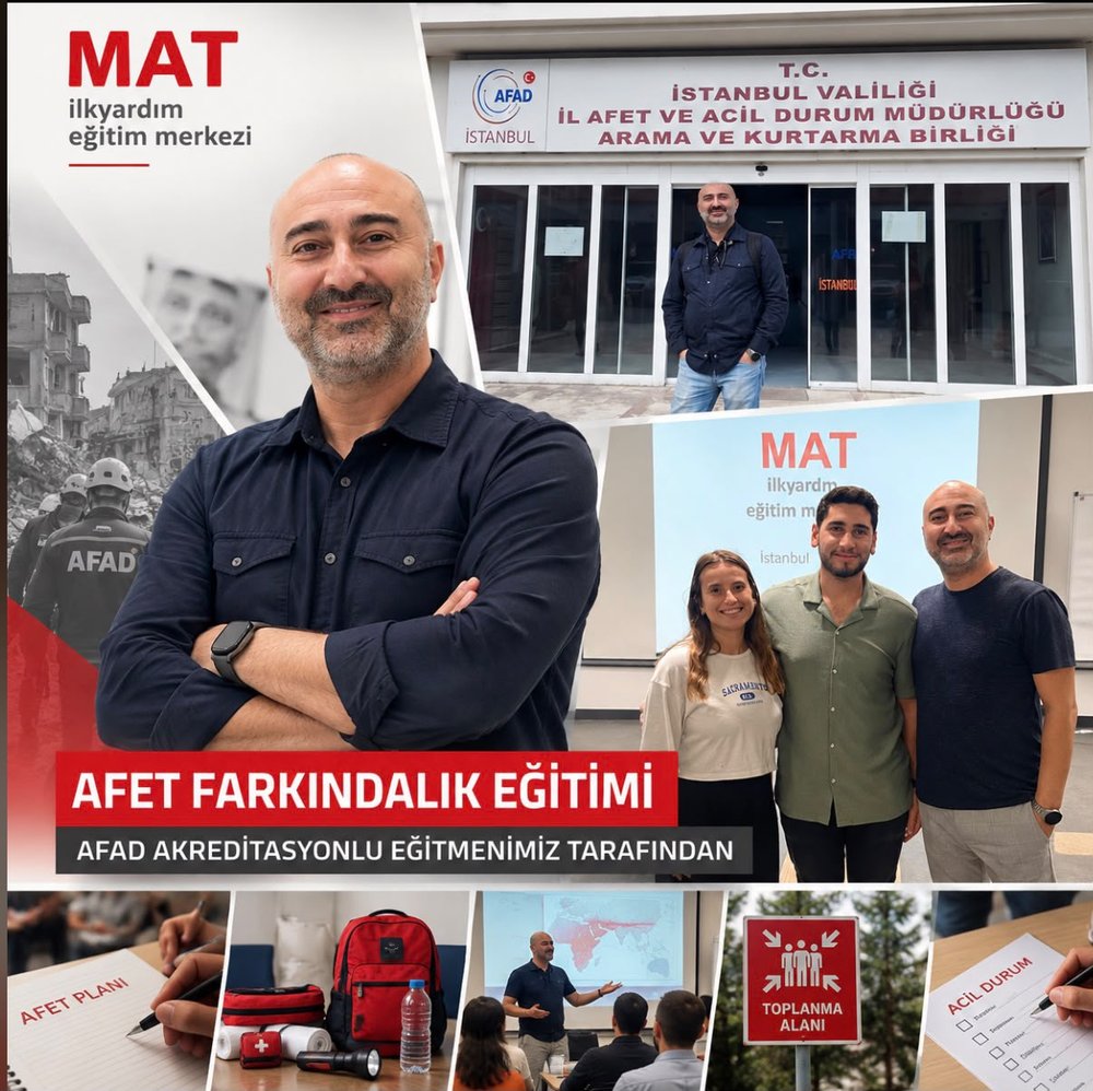 Afet Farkındalık Eğitimi - AFAD akreditasyonlu eğitmen